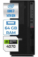 Lenovo Thinkstation P2 30FSS0VH0076 Harici GeForce RTX 4070 Intel Core i7 14700 64 GB Ram DDR5 2 TB HDD + 2 TB SSD Tower Windows 11 Pro Masaüstü Bilgisayar