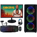 Escapelock Harici Radeon RX 550 Intel Core i5 2500 8 GB Ram 240 GB SSD Tower FreeDos 23.8 inç Monitörlü Masaüstü Bilgisayar
