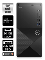 Dell Vostro 3910MT N7600VDT3910 Harici Radeon RX 550 Intel Core i7 12700 20 GB Ram 256 GB SSD Tower Windows 11 Pro Masaüstü Bilgisayar + PER4 BELLEK