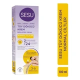 Sesu Ayçiçek Yağı Normal Ciltler İçin Tüm Vücut Genital Bölge Kadın Tüy Dökücü Sprey 100 ml