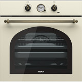 Teka HRB 6300 VN 70 Lt A Enerji Sınıfı Analog Retro Tam Boy Ankastre Fırın Vanilya