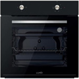 Luno F6501B02 72 Lt A Enerji Sınıfı Analog Retro Tam Boy Ankastre Fırın Siyah
