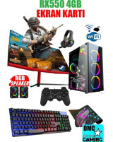 Dmc N36X Harici Radeon RX 550 AMD Ryzen 5 4500 16 GB Ram 1 TB HDD + 256 GB SSD Tower FreeDos 23.8 inç Monitörlü Masaüstü Bilgisayar