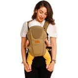 Baby Plus Flory 4-12 kg Kapasiteli Oturaklı Her Yöne Kanguru Kahverengi