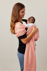 Pure Carrier Ring Sling 16 kg Kapasiteli Her Yöne Yenidoğan Kanguru Pembe