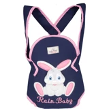 Rain Baby Tavşan Desen 12 kg Kapasiteli Oturaklı Yenidoğan Kanguru Pembe