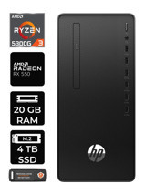HP 295 G9 6D391EA Harici Radeon RX 550 AMD Ryzen 3 5300G 20 GB Ram 4 TB SSD Tower Windows 11 Pro Masaüstü Bilgisayar + PER4 BELLEK