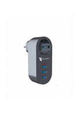 FullTech Ftr-07 Tekli Soket 3'lü USB Kablosuz Tekli Akım Korumalı Priz
