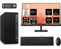 HP Pro Tower 400 G9 6U3M9EAMNT1349 Harici Radeon RX 550 Intel Core i7 12700 64 GB Ram 2 TB SSD Tower FreeDos 23.8 inç Monitörlü Masaüstü Bilgisayar + PER4 BELLEK