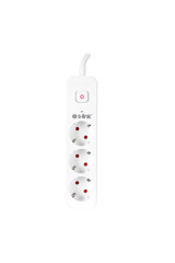 S-Link Spg301S 3'lü Soket 1.5 metre Kablolu Tekli 750 J Akım Korumalı Priz