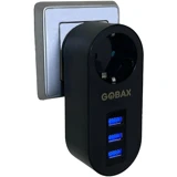 Gobax Mg-102 Tekli Soket 2 metre 3'lü USB Kablolu Tekli Akım Korumalı Priz