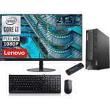 Lenovo Thinkcentre Neo 50S SFF SFFN11SX002VTX41 Harici GeForce RTX 3060 Ti Intel Core i3 12100 16 GB Ram 256 GB SSD Slim Tower Windows 11 Pro 21.5 inç Monitörlü Masaüstü Bilgisayar + Zetta Flash Bellek
