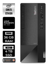 Lenovo NEO 50T 11SE00MJTX Harici Radeon RX 550 Intel Core i5 12400 36 GB Ram 4 TB SSD Tower Windows 11 Home Masaüstü Bilgisayar + PER4 BELLEK