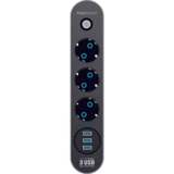 Polosmart Mp07 3'lü Soket 3'lü USB Kablolu Çiftli 2500 J Akım Korumalı Priz