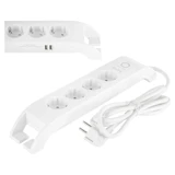 Findit Spg3041 4'lü Soket 2 metre 2'li USB Kablolu Çiftli 900 J Akım Korumalı Priz