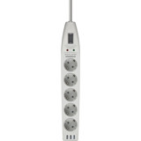 Sonorous Sp05 5'li Soket 1 metre 3'lü USB Kablolu Tekli 175 J Akım Korumalı Priz