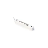 River World 4'lü Soket 2 metre 3'lü USB Kablolu Çiftli Akım Korumalı Priz