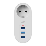 Mf Product Jettpower 0672 Tekli Soket 3'lü USB Kablosuz Tekli 2500 J Akım Korumalı Priz