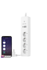 Neutron Ntl-Sw07 4'lü Soket 1 metre 2'li USB Kablolu Çiftli Akım Korumalı Priz