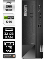 Lenovo Thinkcentre Neo 50S 11SX002VTXP428 Harici GeForce RTX 3060 Ti Intel Core i3 12100 32 GB Ram 1 TB SSD Tower Windows 11 Pro Masaüstü Bilgisayar + PER4 BELLEK