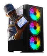 Ramtech TK104 Harici Radeon RX 580 Intel Core i3 12100F 16 GB Ram 500 GB HDD + 240 GB SSD Tower FreeDos Masaüstü Bilgisayar