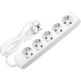 Viko 3500 W Kalın Topraklı 5'li 20 m Uzatma Kablolu Priz Beyaz