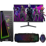 Izoly DARKNESS Harici Radeon RX 550 Intel Core i5 10400F 8 GB Ram DDR5 256 GB SSD Tower FreeDos 24 inç Monitörlü Masaüstü Bilgisayar