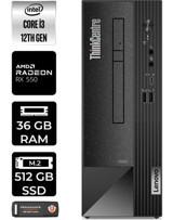 Lenovo Thinkcentre Neo 50S 11SX002VTXP382 Harici Radeon RX 550 Intel Core i3 12100 36 GB Ram 512 GB SSD Tower Windows 11 Home Masaüstü Bilgisayar + PER4 BELLEK