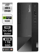 Lenovo NEO 50T 11SE00BPTX Harici GeForce RTX 3060 Ti Intel Core i5 12400 64 GB Ram 1 TB SSD Tower Windows 11 Home Masaüstü Bilgisayar + PER4 BELLEK