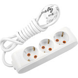 Viko Multi-Let 3500 W Kalın Topraklı 3'lü 3 m Uzatma Kablolu Priz Beyaz