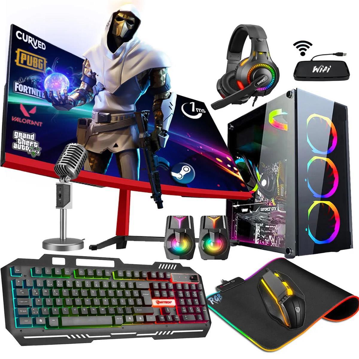 Zeiron AMX25 Harici Radeon RX 550 AMD Ryzen 5 3600 16 GB Ram 240 GB + 1 TB SSD Tower FreeDos 23.8 inç Monitörlü Masaüstü Bilgisayar