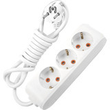 Viko Multi-Let 3500 W Kalın Topraklı 3'lü 10 m Uzatma Kablolu Priz Beyaz