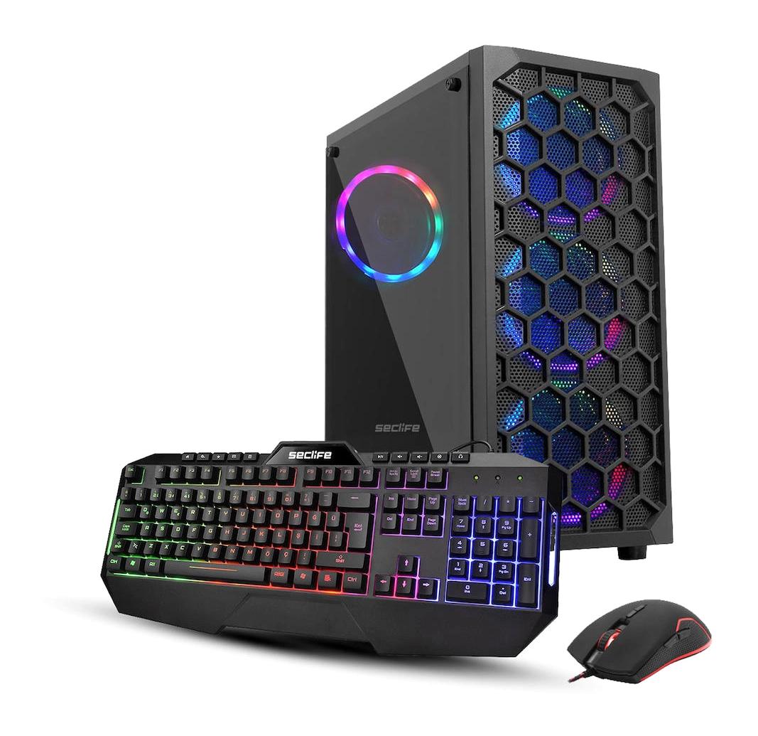 Seclife GM-1030 Harici GeForce RTX 3060 Ti Intel Core i5 10400F 8 GB Ram 256 GB SSD Tower FreeDos Masaüstü Bilgisayar