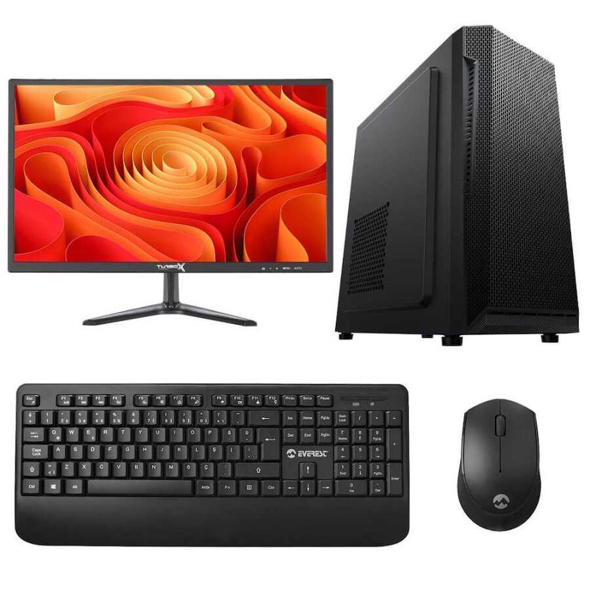 Turbox TX381 Dahili Intel HD Graphics Intel Core i5 650 8 GB Ram DDR3 256 GB SSD Tower FreeDos Masaüstü Bilgisayar