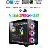 Ramtech Aquarium X80 Harici GeForce GTX 1050 Ti Intel Core i5 6500 16 GB Ram 512 GB SSD Tower FreeDos Masaüstü Bilgisayar