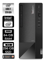 Lenovo Thinkcentre Neo 50T 12JD0008TR Harici GeForce RTX 3060 Ti Intel Core i7 13700 64 GB Ram 256 GB SSD Tower Windows 11 Home Masaüstü Bilgisayar + PER4 BELLEK