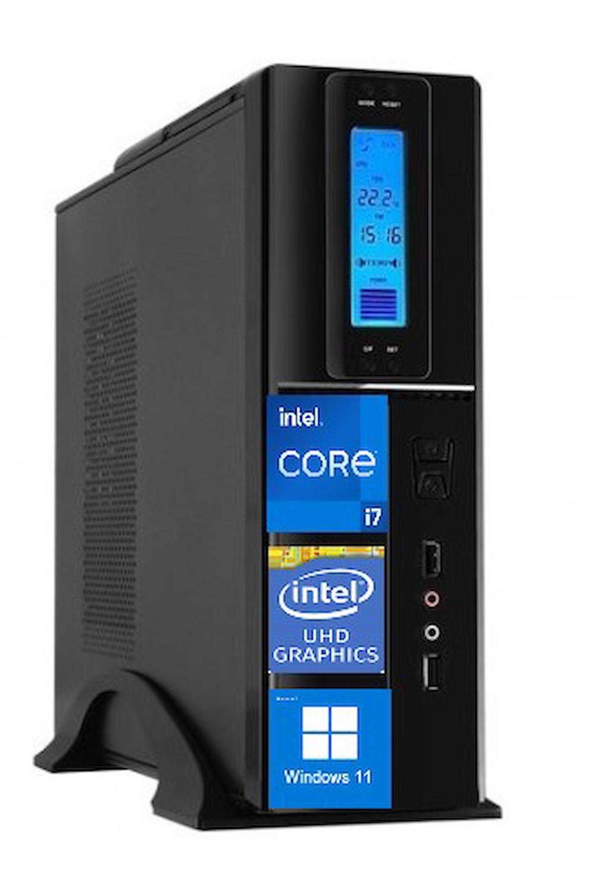 Zetta Flex SFF Harici GeForce GT 730 Intel Core i7 12700 16 GB Ram DDR4 1 TB SSD Tower Windows 11 Home Masaüstü Bilgisayar