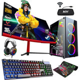 Zeiron RX40 Harici GeForce GT 730 Intel Core i5 3470 16 GB Ram 256 GB + 1 TB SSD Tower FreeDos 23.6 inç Monitörlü Masaüstü Bilgisayar