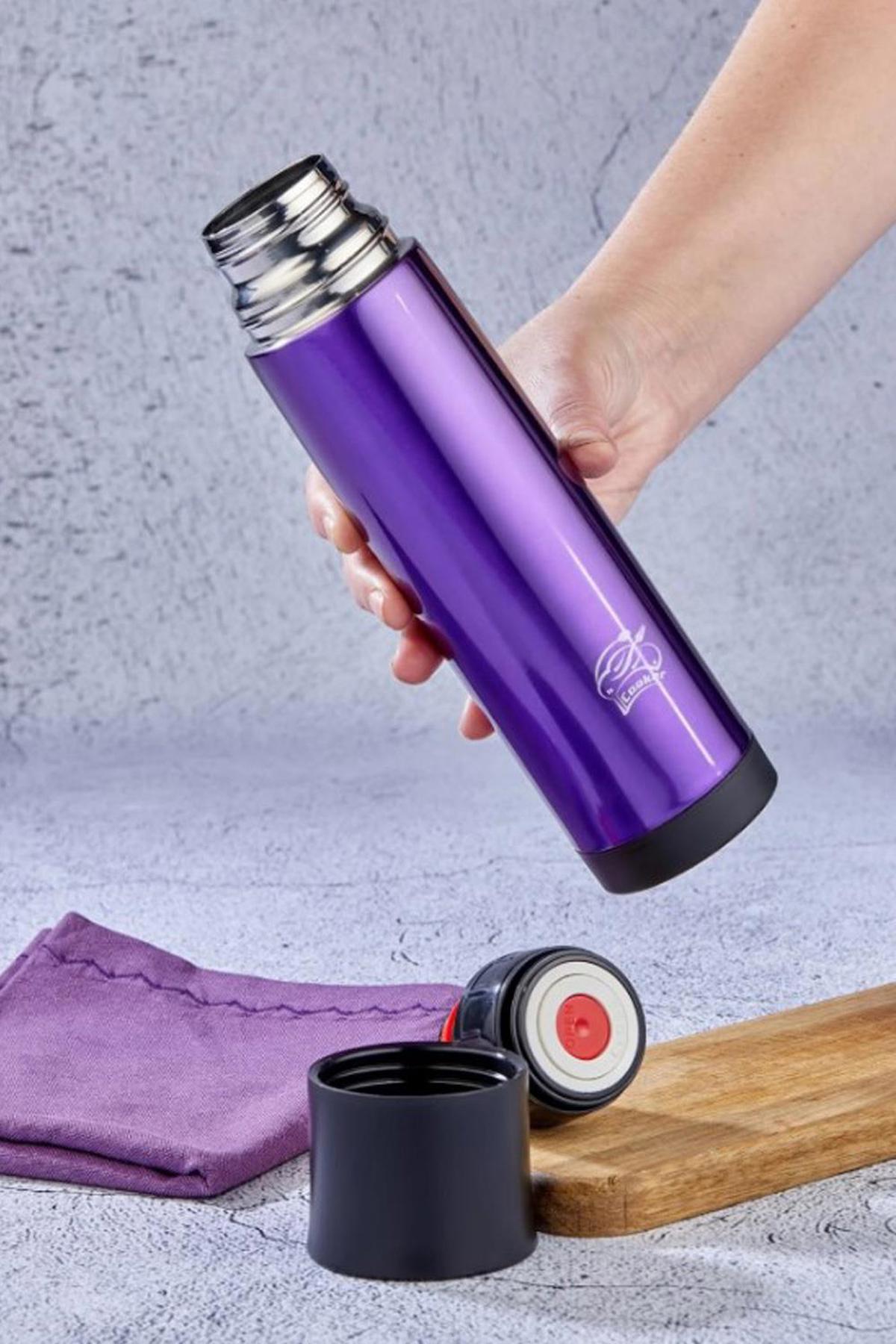 Cooker Ckr2021 Çelik 500 ml Çelik Termos Mor