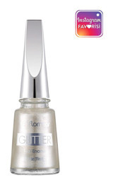 Flormar Glitter L12 Beyaz Sedefli Simli Oje