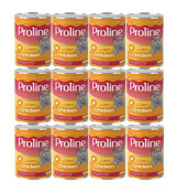 Proline Tavuk Parça Etli-Soslu Yaş Kedi Maması 12x400 gr