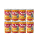 Proline Tavuk Parça Etli-Soslu Yaş Kedi Maması 8x400 gr