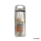 Bambino B011 Cam Yenidoğan Yavaş Akışlı 0-6 Ay Desenli Krem Damaklı Biberon Seti 125 ml