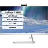 Lenovo IdeaCentre 3 27IAP7 F0GJ00KATX Dahili Iris Xe Graphics Intel Core i7 1260P 16 GB Ram 512 GB SSD 27 inç Full HD Freedos All In One Bilgisayar