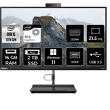 Lenovo ThinkCentre Neo 30A 12B3003XTXP364 Dahili Iris Xe Graphics Intel Core i5 1235U 16 GB Ram 2 TB SSD 21.5 inç Full HD Windows 11 Home All In One Bilgisayar