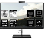 Lenovo ThinkCentre Neo 30A 12B3003RTXP331 Dahili Iris Xe Graphics Intel Core i5 1235U 36 GB Ram 256 GB SSD 21.5 inç Full HD Freedos All In One Bilgisayar