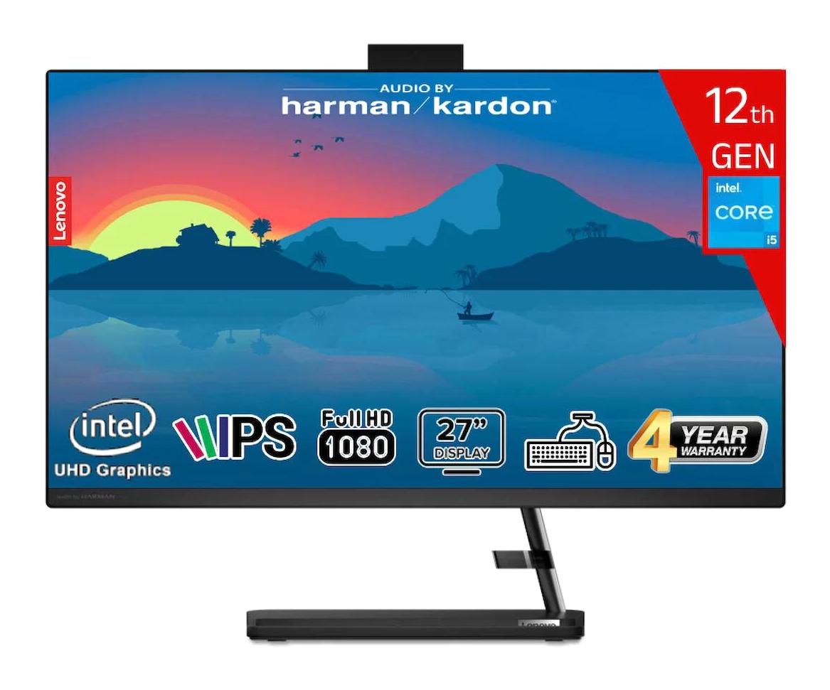 Lenovo IdeaCentre 3 27IAP7 F0GJ00YXTR Dahili UHD Graphics Intel Core i5 12450H 8 GB Ram 512 GB SSD 27 inç Full HD Freedos All In One Bilgisayar