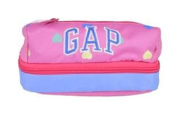 Gap 12829 Pembe Düz Bez Bölmeli Çift Gözlü Dikdörtgen Cüzdan Kalem Kutusu