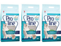 Proline Sabun Kokulu Topaklanan İnce Taneli Bentonit Kedi Kumu 3x10 lt
