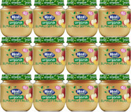 Hero Baby Organik Tahılsız Glutensiz Organik Elmalı-Şeftali Kavanoz Maması 12x120 gr